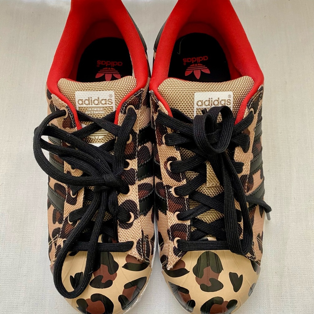 Leopard Adidas Superstar Sneakers